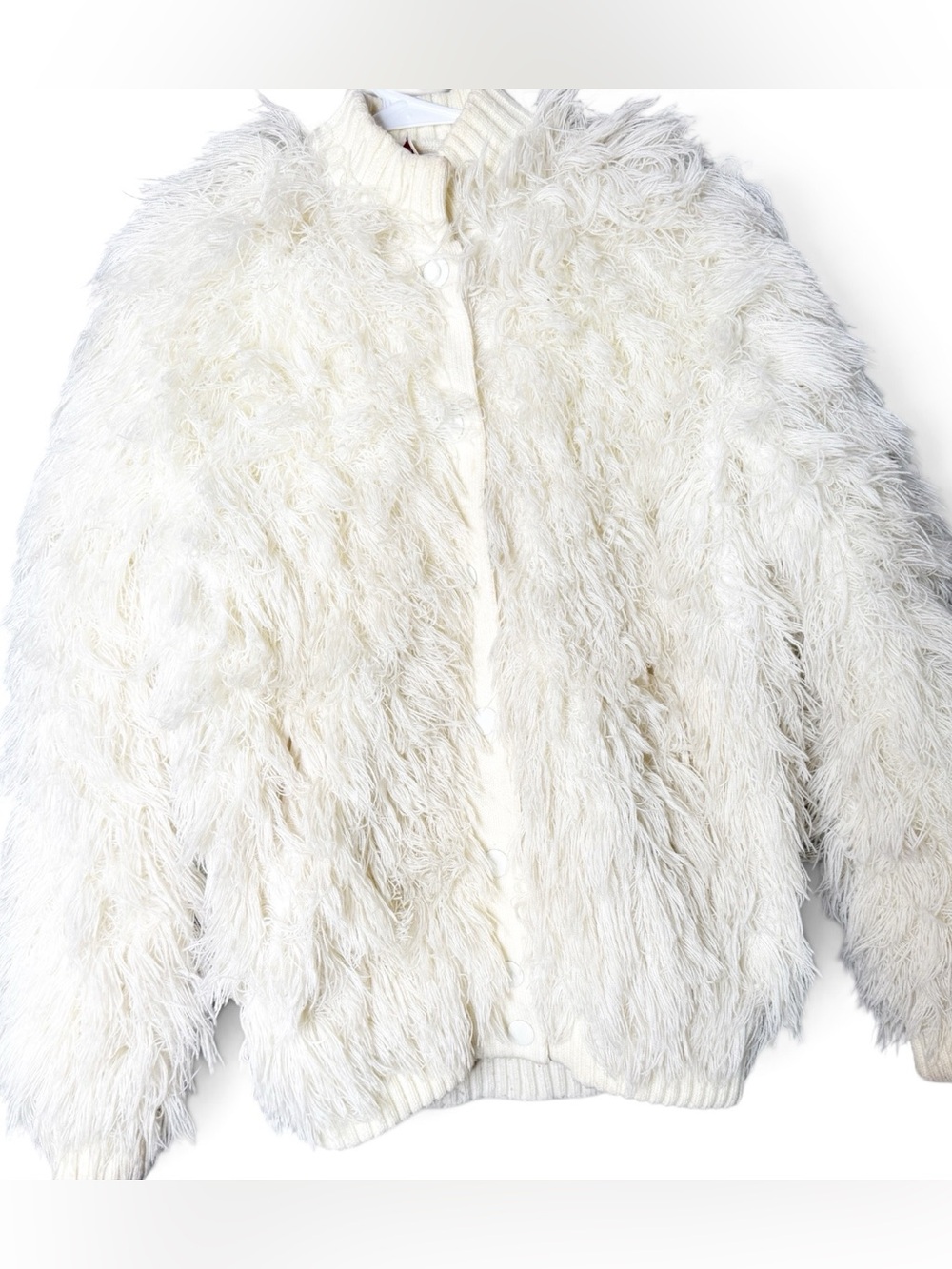 1970s vintage Arissa String Shag Chenille Coat